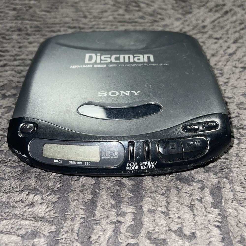 Sony Discman D-191 Portable CD Player 1999 Digital Mega Bass For Parts